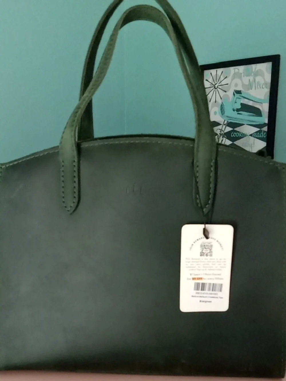 Portland Leather Evergreen Ashburn Tote NWTS